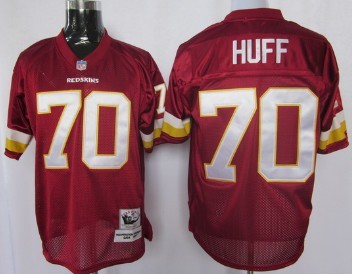 Washington Redskins #70 Sam Huff Red Throwback Jersey 