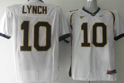 California Golden Bears #10 Lynch White Jersey
