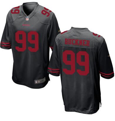 Youth San Francisco 49ers #99 DeForest Buckner Nike Black 2016 Draft Pick Game Jersey