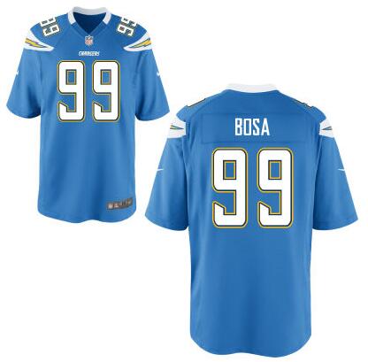 Youth San Diego Chargers #99 Joey Bosa Nike Light Blue 2016 Draft Pick Game Jersey