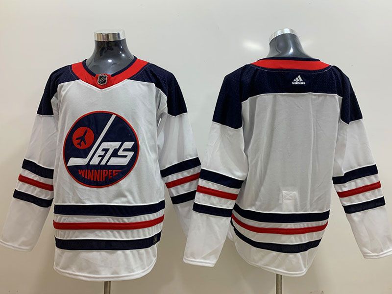 Mens Adidas Winnipeg Jets White Custom Made Fanatics Branded Alternate Player Jersey