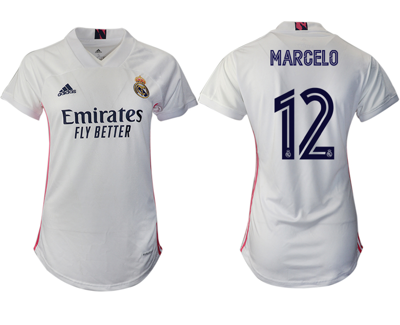 Women 2020-2021 Real Madrid home aaa version 12 white Soccer Jerseys