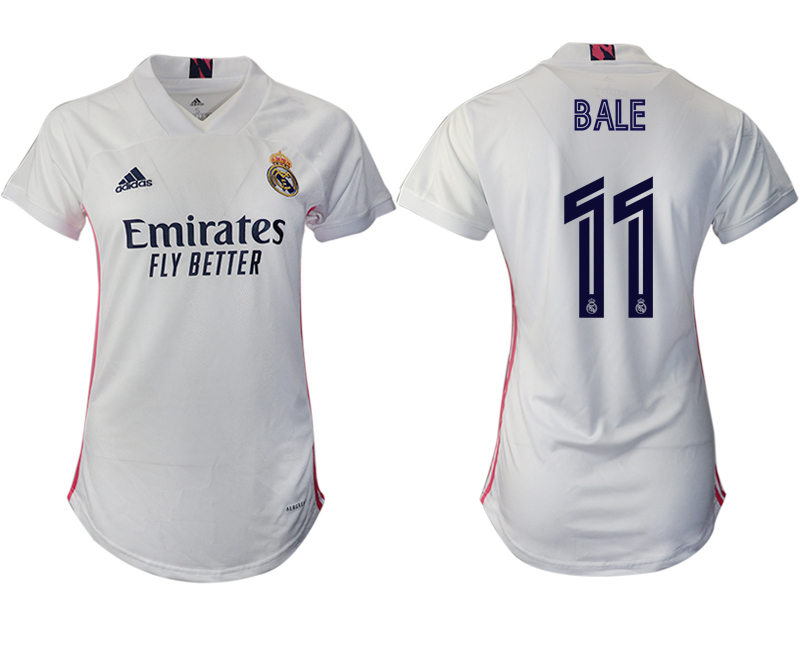 Women 2020-2021 Real Madrid home aaa version 11 white Soccer Jerseys1
