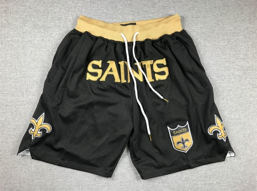 Men's New Orleans Saints Black Just Don Shorts