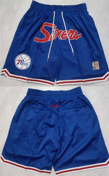 Men's Philadelphia 76ers Blue Shorts