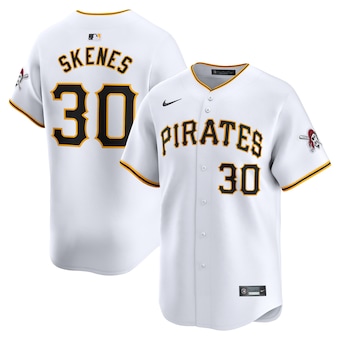 Men's Pittsburgh Pirates #30 Paul Skenes Nike White Home Limited Player Jersey