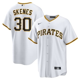 Men's Pittsburgh Pirates #30 Paul Skenes Nike White Home Replica Player Jersey