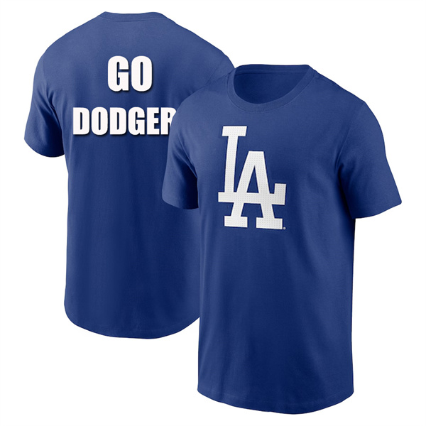 Men's Los Angeles Dodgers Go Dodgers Blue 2024 Fan Limited T-Shirt