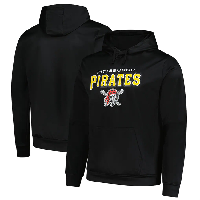 Men's Pittsburgh Pirates Black Dunbrooke Champion Pullover Hoodie