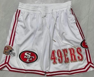 Men's San Francisco 49ers White Just Don Shorts