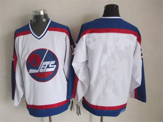 Men's Winnipeg Jets Blank 1979-80 White CCM Vintage Throwback Jersey