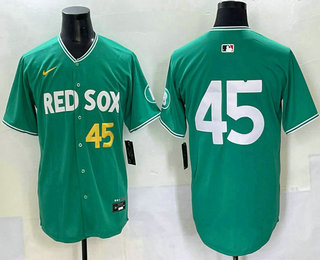 Men's Boston Red Sox #45 Pedro Martinez Green 2025 City Connect Limited Jersey