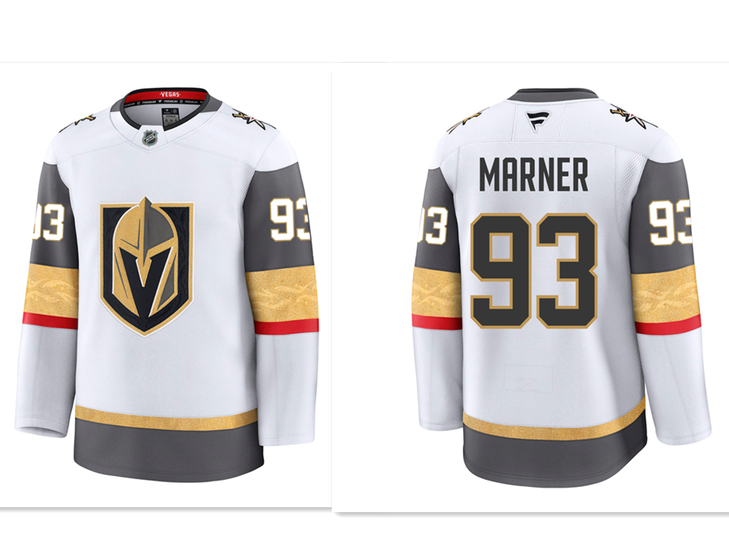 Men's Vegas Golden Knights #93 Mitchell Marner White 2024-25 Home Stitched Hockey Jersey
