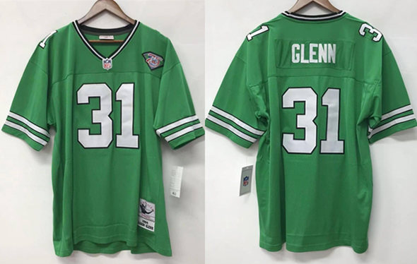 Men's New York Jets #31 Aaron Glenn Green 1994 Throwback Stitched Jersey