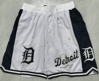 Men's Detroit Tigers White Just Don Shorts Shorts