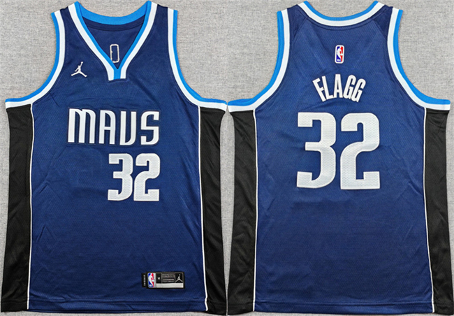 Youth Dallas Mavericks #32 Cooper Flagg Navy 2025 Statement Edition Stitched Basketball Jersey