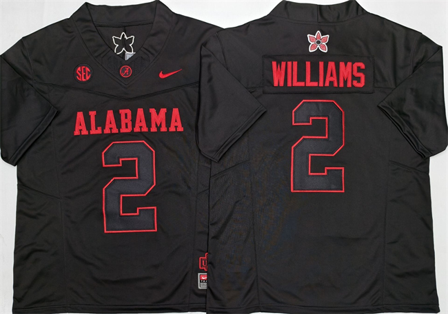 Men's Alabama Crimson Tide #2 Ryan Williams Black 2026 F.U.S.E Stitched Football Jersey