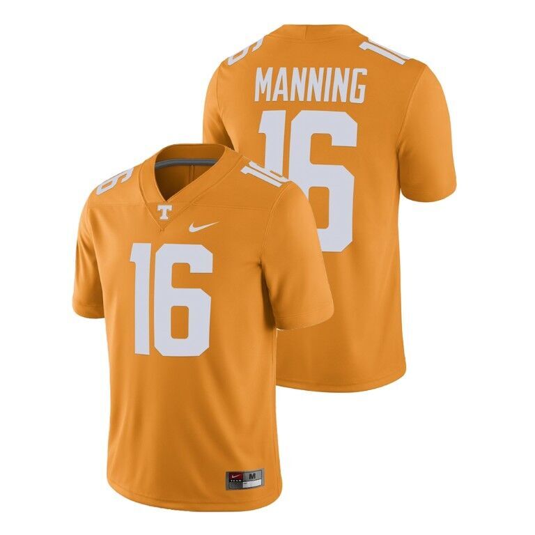 Men's Tennessee Volunteers #16 Peyton Manning Orange 2015 College Football Jersey